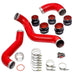 Banks Power 25999 Boost Tube Upgrade Kit; 3.5 in.; Red Powder Coated; Set; - Truck Part Superstore