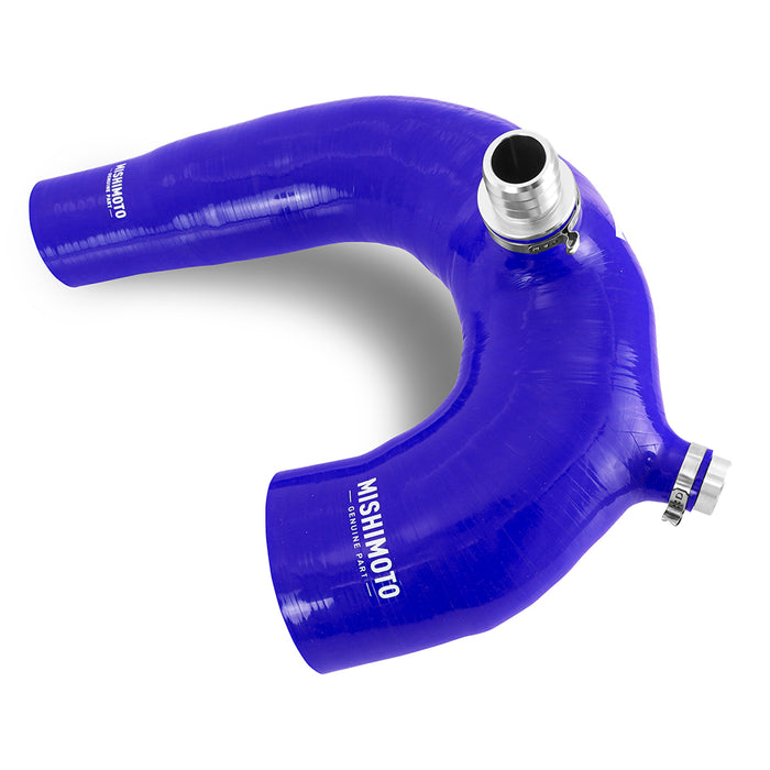 Mishimoto MMHOSE-RZR-16AIBL Silicone Intake J-Tube, Fits Polaris RZR XP Turbo 2016+, Blue - Truck Part Superstore