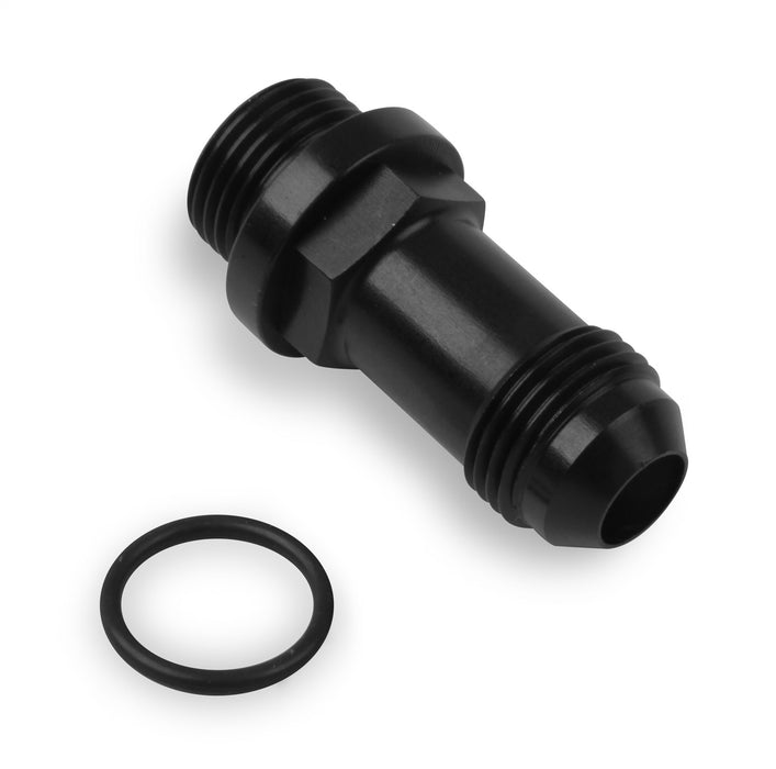 Holley 26-164-1 Fuel Inlet Fitting; Long -6AN; Black; - Truck Part Superstore
