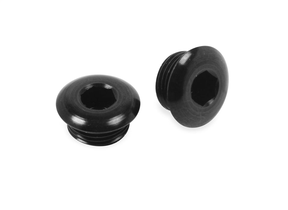 Holley 26-159 Fuel Inlet Plug; -8AN w/O-Ring; Black Finish; - Truck Part Superstore