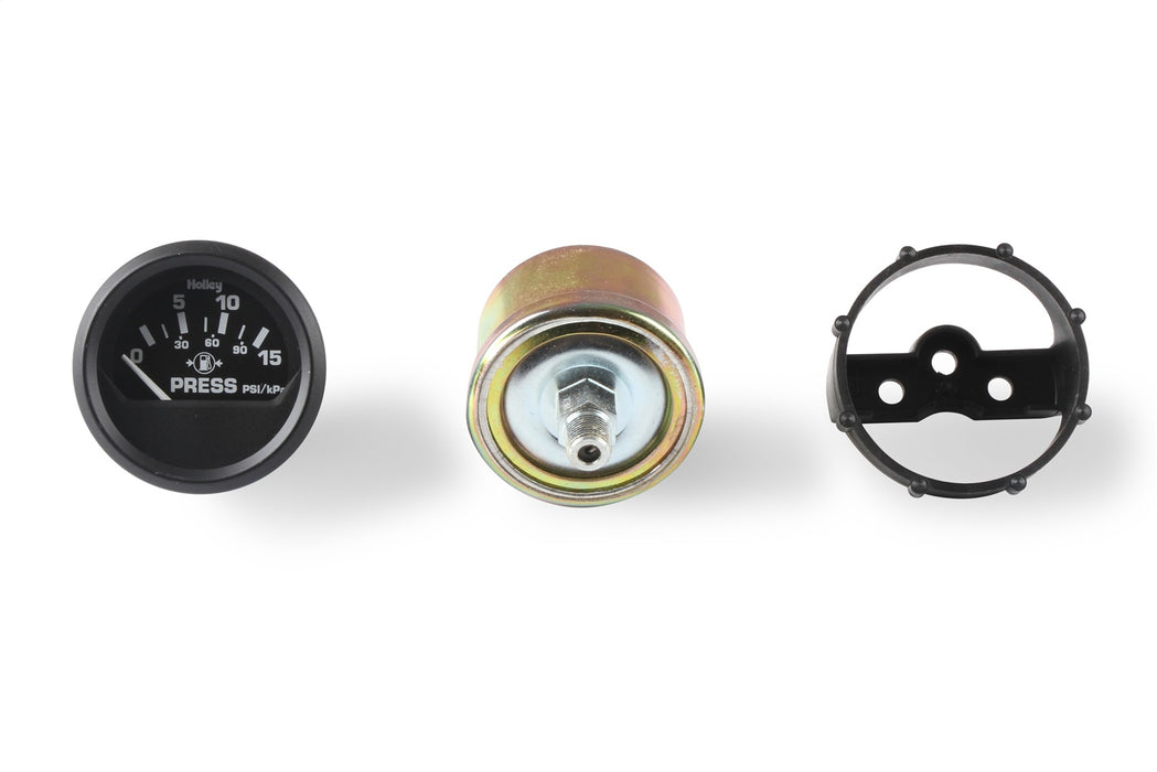 Holley 26-503 Electric Fuel Pressure Gauge; 0-15 psi; 1.5 in. Dia.; - Truck Part Superstore