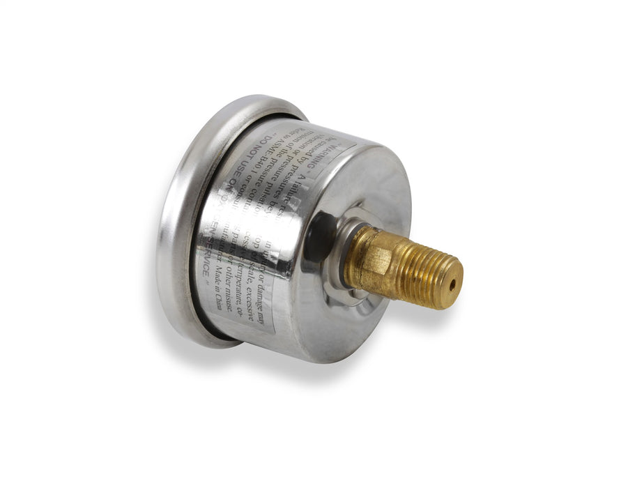 Holley 26-504 Mechanical Fuel Pressure Gauge; 0 - 15 psi; 1.5 in. Dia.; Liquid Filled; - Truck Part Superstore