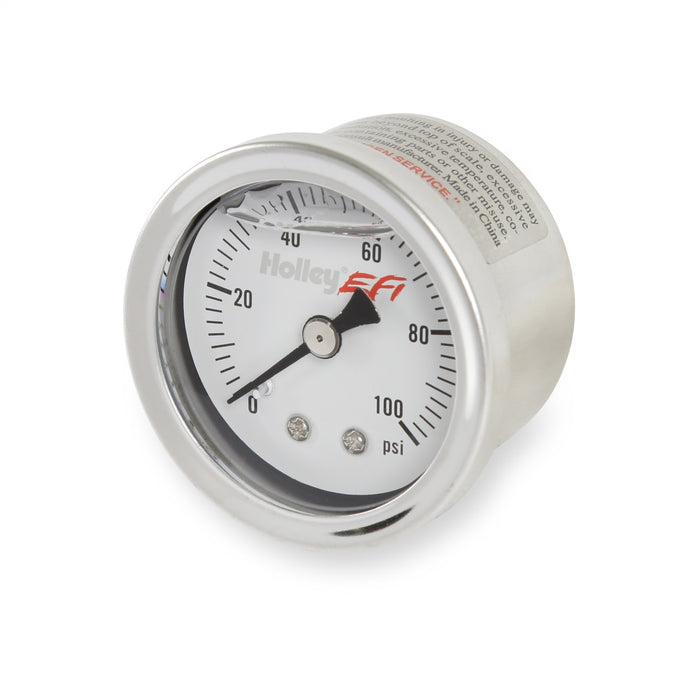Holley EFI 26-507 EFI Fuel Pressure Gauge; 1/8 in.; 0-100 psi; - Truck Part Superstore