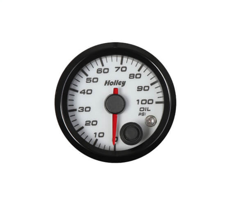 Holley 26-601W Analog Style Oil Pressure Gauge - Truck Part Superstore