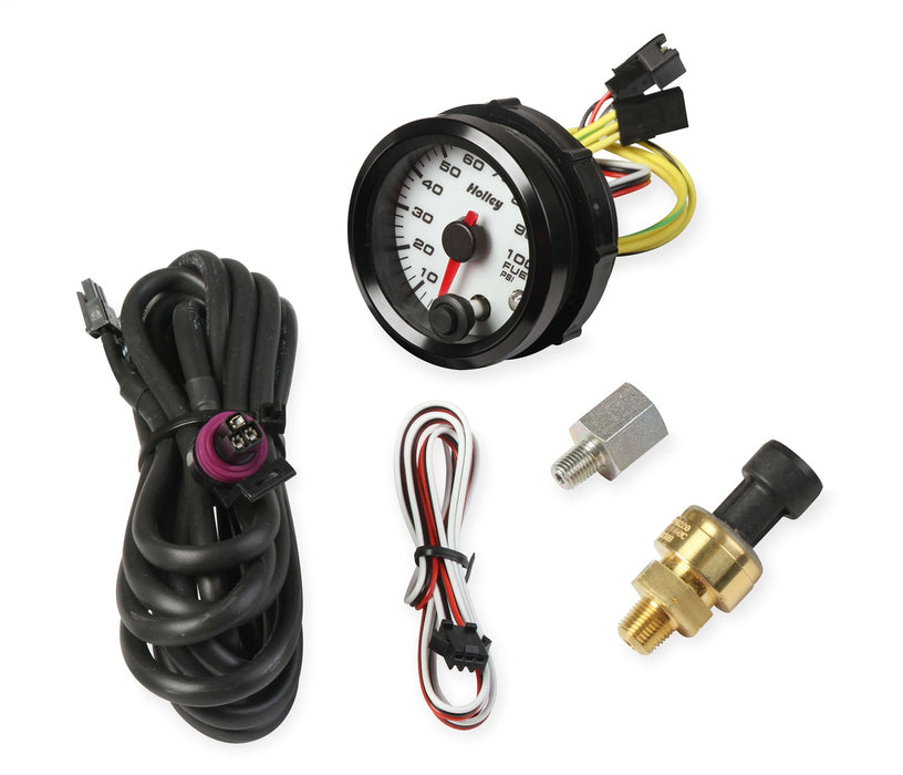 Holley 26-608W Analog Style Fuel Pressure Gauge - Truck Part Superstore