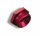 Holley 26-76 Fuel Inlet Plug; 7/8 in. -20; Aluminized Red Anodized; - Truck Part Superstore