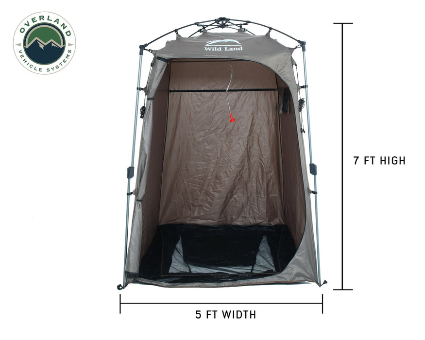 Overland Vehicle Systems 26019910 Portable Shower and Privacy Room Retractable Floor, Amenity Pouches 5x7 Foot Quick Set Up Overland Vehicle Systems - Truck Part Superstore