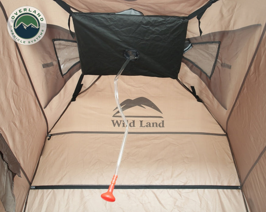 Overland Vehicle Systems 26019910 Portable Shower and Privacy Room Retractable Floor, Amenity Pouches 5x7 Foot Quick Set Up Overland Vehicle Systems - Truck Part Superstore