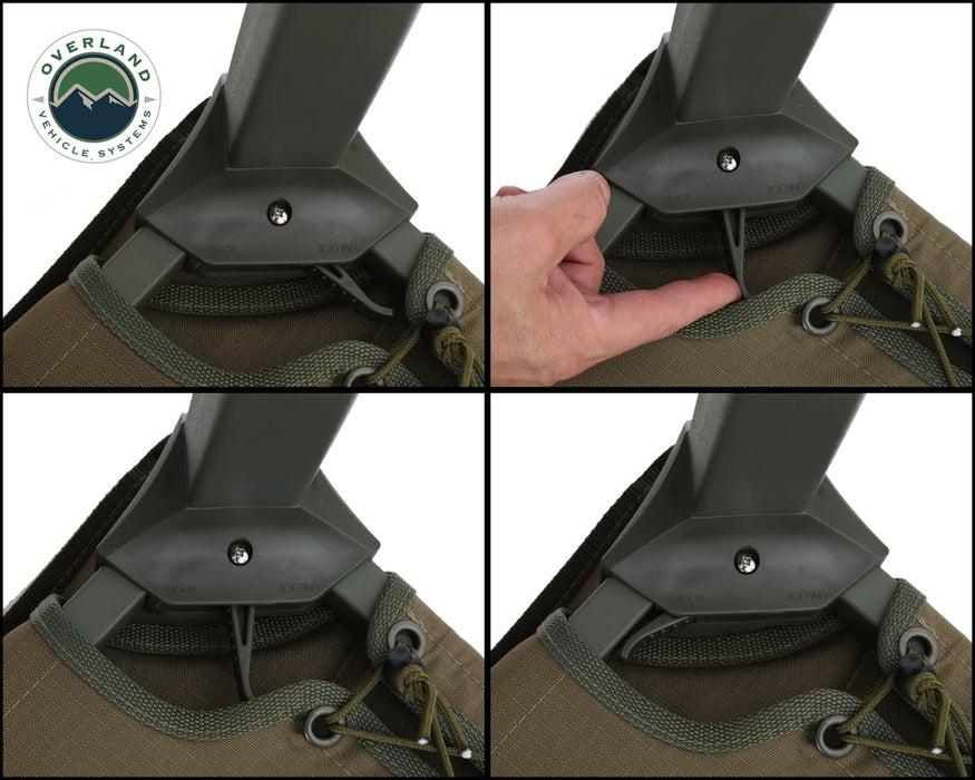 Overland Vehicle Systems 26029910 Camping Chair Tan with Storage Bag Wild Land Overland Vehicle Systems - Truck Part Superstore