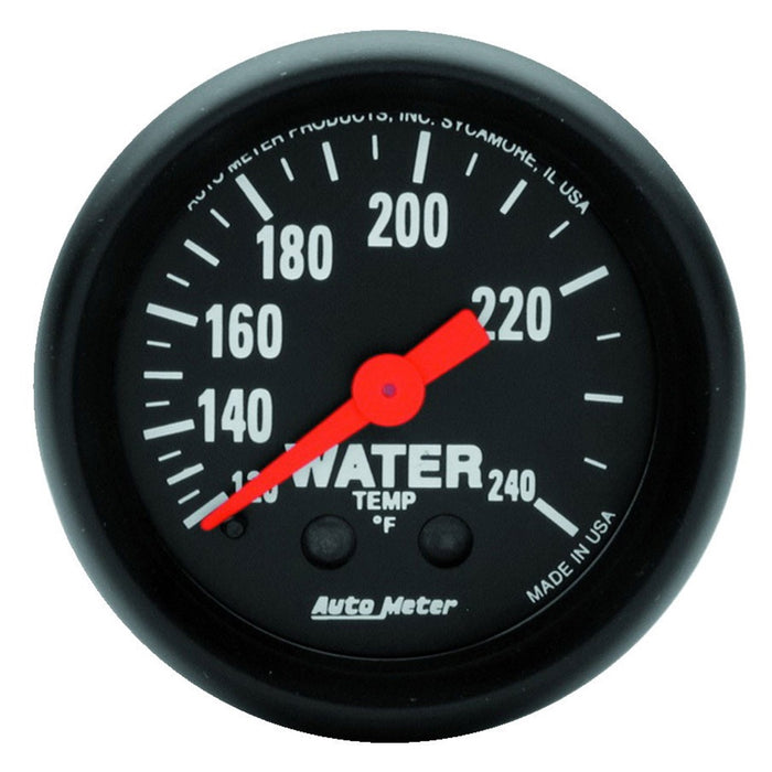 AutoMeter 2607 GAUGE; WATER TEMP; 2 1/16in.; 120-240deg.F; MECHANICAL; Z-SERIES - Truck Part Superstore