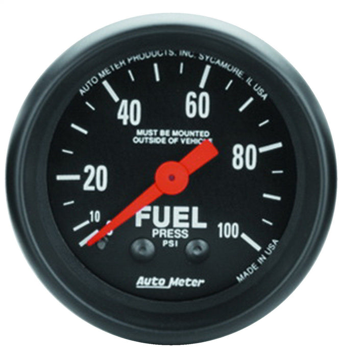 AutoMeter 2612 GAUGE; FUEL PRESS; 2 1/16in.; 100PSI; MECHANICAL; Z-SERIES - Truck Part Superstore
