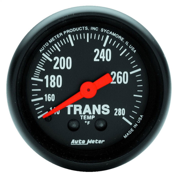 AutoMeter 2615 GAUGE; TRANSMISSION TEMP; 2 1/16in.; 140-280deg.F; MECHANICAL; 8FT.; Z-SERIES - Truck Part Superstore