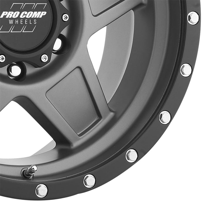 Pro Comp Alloy Wheels 2635-78583 Series 2635 Predator 17x8.5 with 6 on 5.5 Bolt Pattern 2 Tone Color Pro Comp Alloy Wheels - Truck Part Superstore