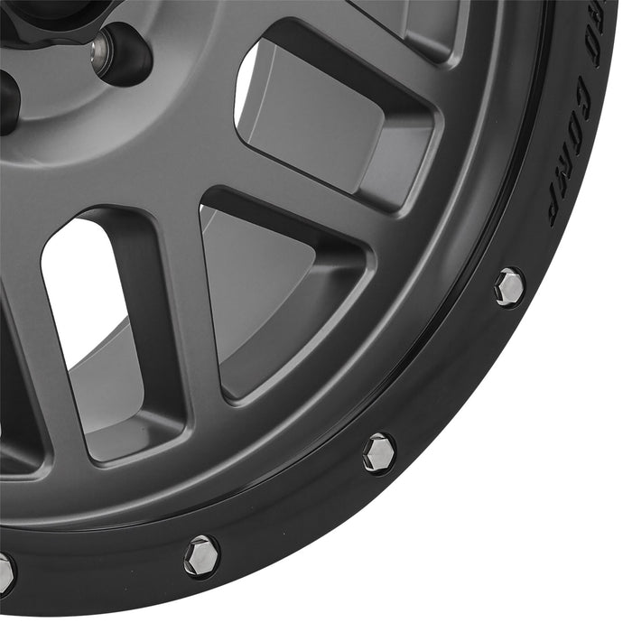 Pro Comp Alloy Wheels 2640-293645 Series 40 Vertigo 20x9 with 6 on 135 Bolt Pattern OS -12 Dark Gray Finish Pro Comp Alloy Wheels - Truck Part Superstore