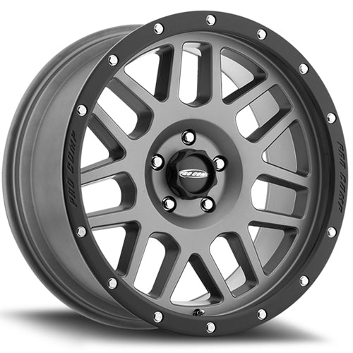 Pro Comp Alloy Wheels 2640-293645 Series 40 Vertigo 20x9 with 6 on 135 Bolt Pattern OS -12 Dark Gray Finish Pro Comp Alloy Wheels - Truck Part Superstore