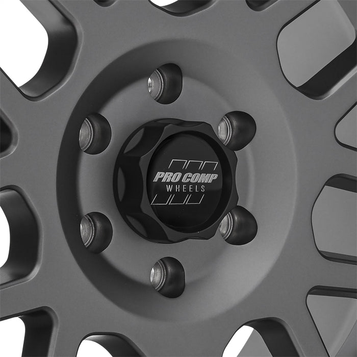 Pro Comp Alloy Wheels 2640-893650 Series 40 Vertigo 18x9 with 6 on 135 Bolt Pattern OS 0 Dark Gray Finish Pro Comp Alloy Wheels - Truck Part Superstore
