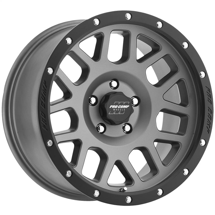 Pro Comp Alloy Wheels 2640-897350 Series 40 Vertigo 18x9 with 5 on 5 Bolt Pattern OS 0 Dark Gray Finish Pro Comp Alloy Wheels - Truck Part Superstore