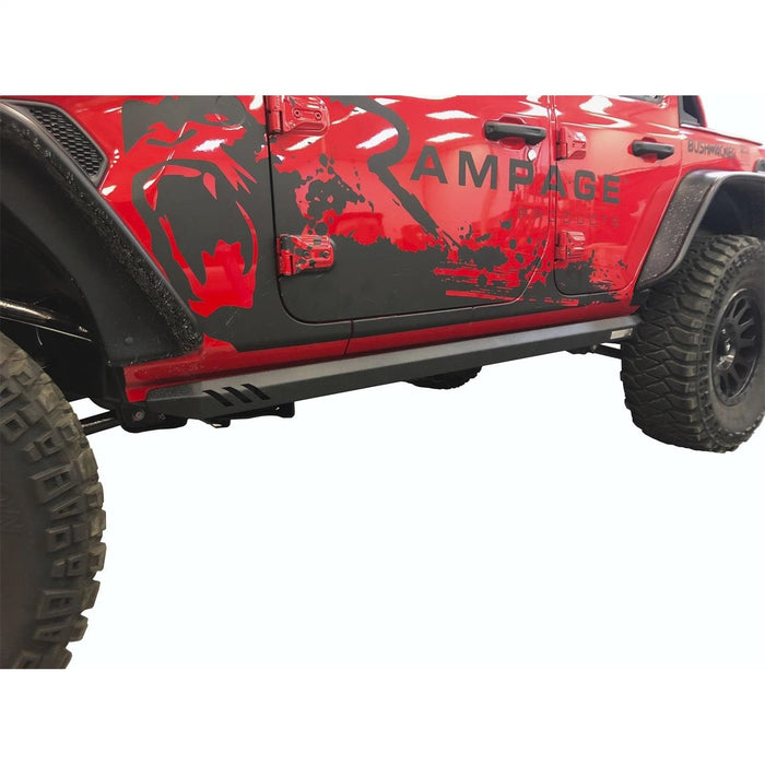 Rampage 26410031 Rock Rail Nerf Bar; Black; Pair; - Truck Part Superstore