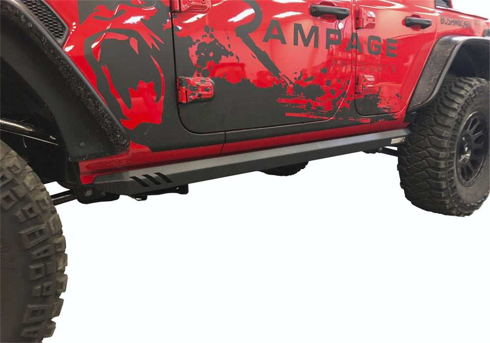 Rampage 26410035 Rock Rail Nerf Bar; Black; Pair; - Truck Part Superstore