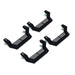 Rampage 26410034 Rock Rail Nerf Step; Black; Short Step; 4 pc.; - Truck Part Superstore