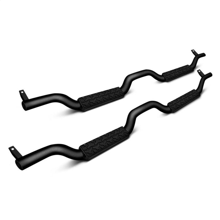 Rampage 26518 Slimline 2 in. Round Side Bar Cab Length - Truck Part Superstore