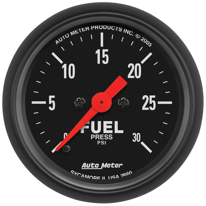 AutoMeter 2660 GAUGE; FUEL PRESSURE; 2 1/16in.; 30PSI; DIGITAL STEPPER MOTOR; Z-SERIES - Truck Part Superstore