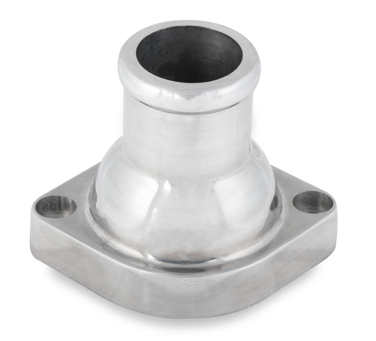 Mr Gasket 2671NA Water Neck; Straight Style; Polished Aluminum Finish; - Truck Part Superstore