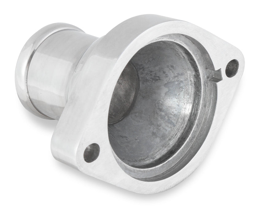 Mr Gasket 2671NA Water Neck; Straight Style; Polished Aluminum Finish; - Truck Part Superstore