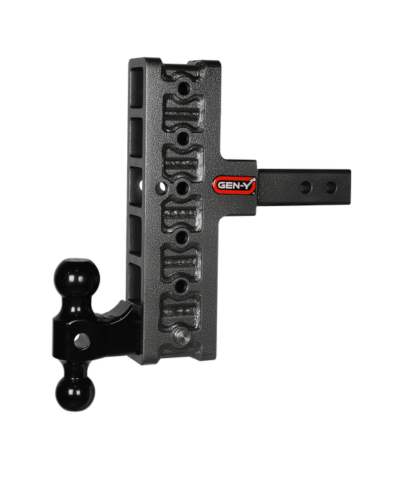 GEN-Y Hitch GH-216 MEGA-DUTY 2" Shank 7.5" Offset Drop 2K TW 16K Hitch & GH-051 Dual-Ball - Truck Part Superstore