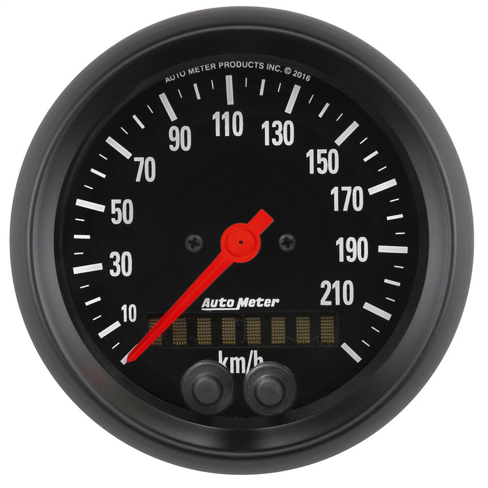 AutoMeter 2680-M GAUGE; SPEEDOMETER; 3 3/8in.; 225KM/H; GPS; Z-SERIES - Truck Part Superstore