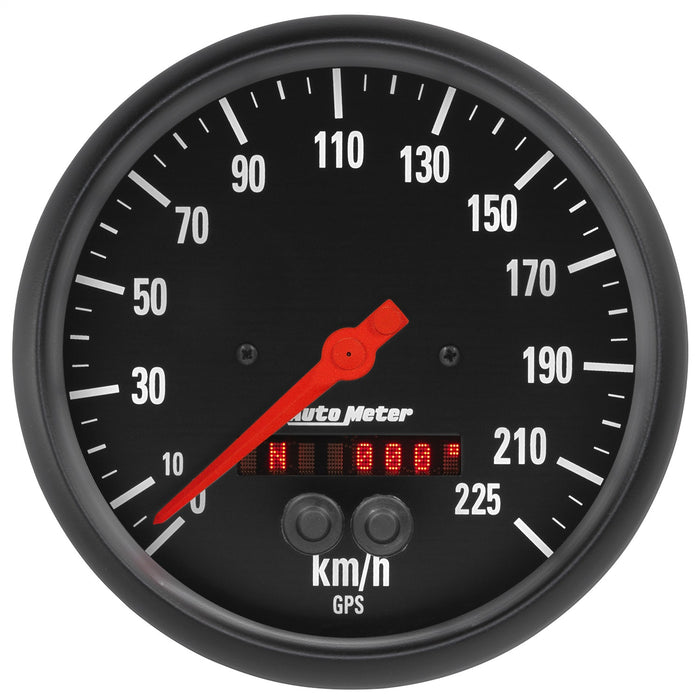 AutoMeter 2684-M GAUGE; SPEEDOMETER; 5in.; 225KM/H; GPS; Z-SERIES - Truck Part Superstore