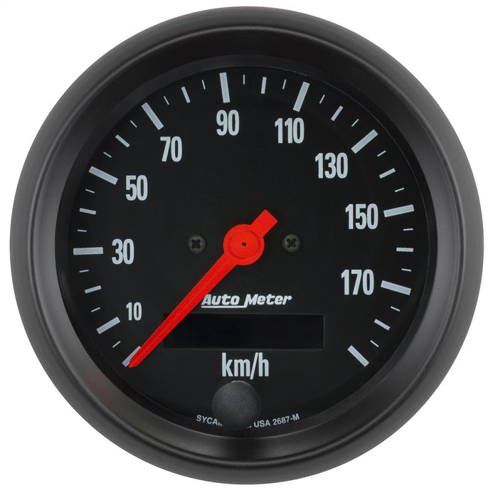 AutoMeter 2687-M GAUGE; SPEEDOMETER; 3 3/8in.; 190KM/H; ELEC. PROG. W/LCD ODO; Z-SERIES - Truck Part Superstore