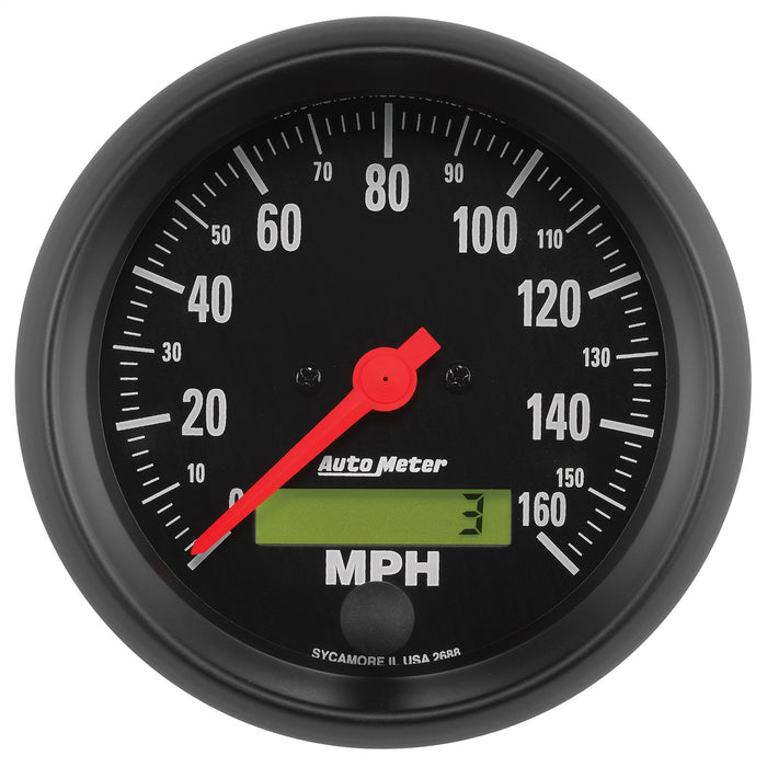 AutoMeter 2688 GAUGE; SPEEDO; 3 3/8in.; 160MPH; ELEC. PROGRAM W/LCD ODO; Z-SERIES - Truck Part Superstore