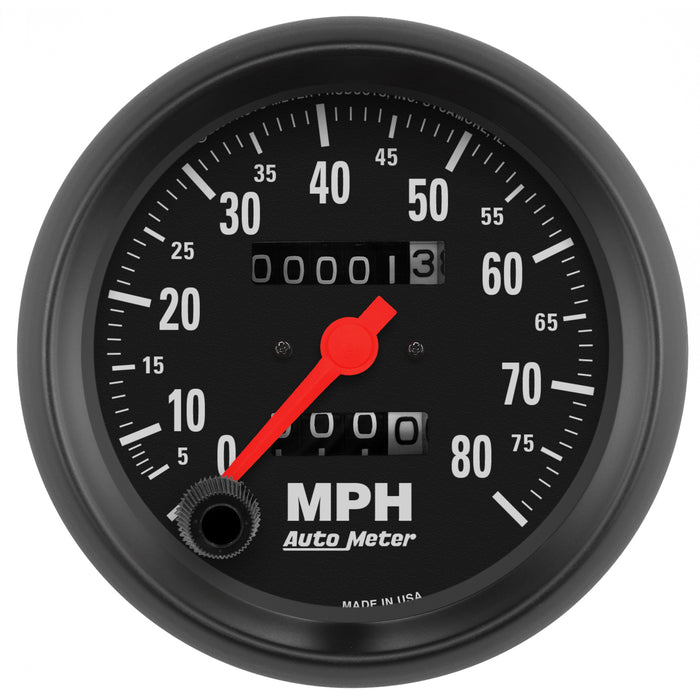 AutoMeter 2690 GAUGE; SPEEDOMETER; 3 3/8in.; 80MPH; MECHANICAL; Z-SERIES - Truck Part Superstore
