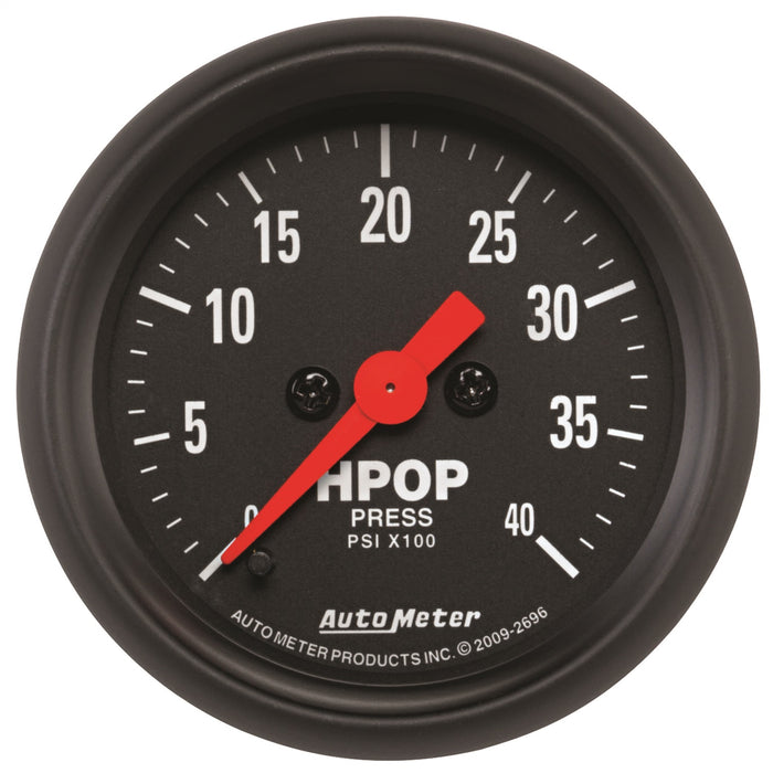 AutoMeter 2696 GAUGE; HIGH PRESS OIL PUMP; 2 1/16in.; 4KPSI; DIGITAL STEPPER MOTOR; Z-SERIES - Truck Part Superstore