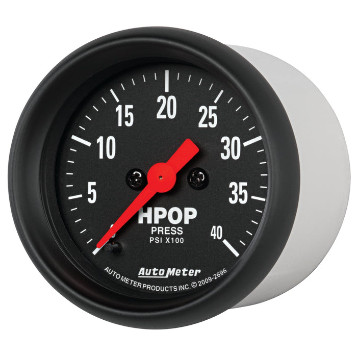AutoMeter 2696 GAUGE; HIGH PRESS OIL PUMP; 2 1/16in.; 4KPSI; DIGITAL STEPPER MOTOR; Z-SERIES - Truck Part Superstore