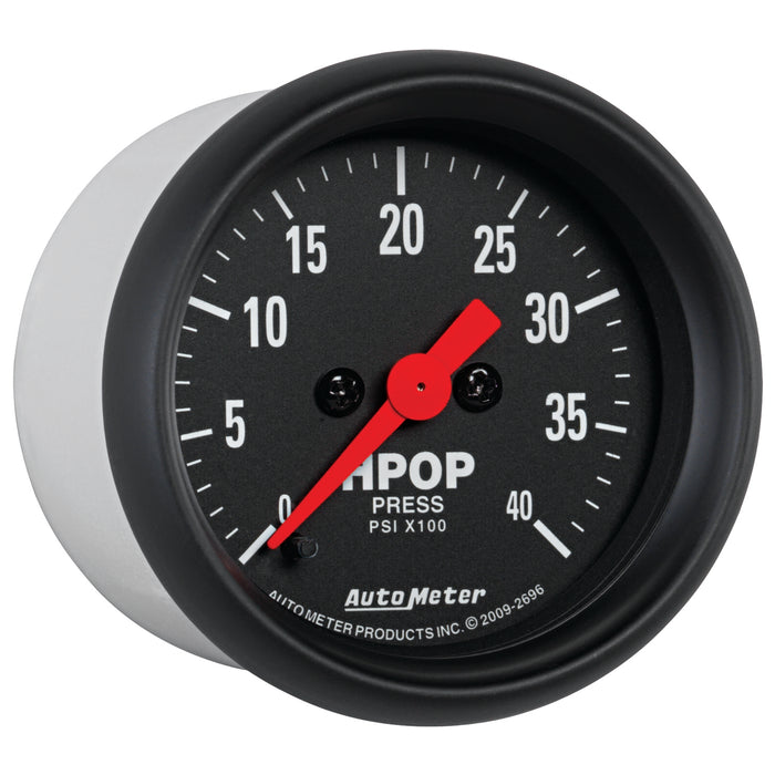 AutoMeter 2696 GAUGE; HIGH PRESS OIL PUMP; 2 1/16in.; 4KPSI; DIGITAL STEPPER MOTOR; Z-SERIES - Truck Part Superstore