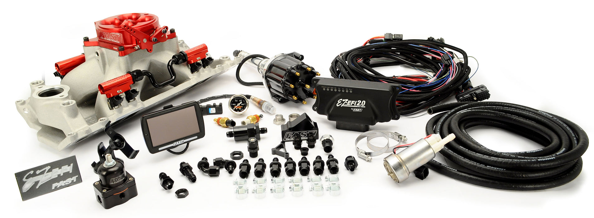 FAST 30435-05T EZ 2.0 Ford 351W Multiport EFI Kit w/ Distributor and 550 HP In-Tank Fuel Pump - Truck Part Superstore