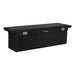 UWS EC10802 Gloss Black Aluminum 69in. Deep Truck Tool Box; Low Profile (Heavy Packaging) - Truck Part Superstore