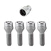 McGard 27015 Chrome Bolt Style Cone Seat Wheel Lock Set (M12 x 1.5)- Set of 4 Locks and 1 Key - Truck Part Superstore