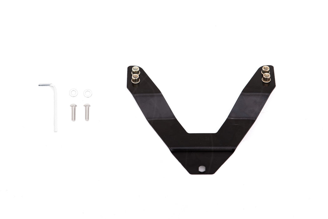 Lund 27021000 License Plate Relocation Kit; Black; For Use w/Bull Bars; - Truck Part Superstore