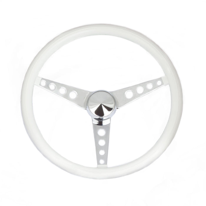 Grant 270 Classic Series Steering Wheel; 15 in. Diameter; White Vinyl; - Truck Part Superstore
