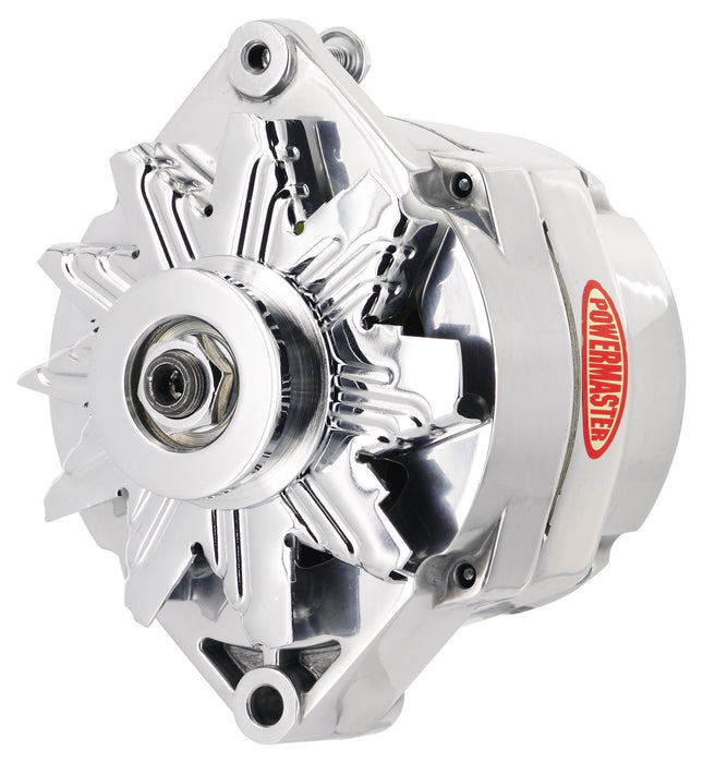 Powermaster Performance 27294 Alternator; 12si; 100 Amp; 75 Idle; 1V; OE Look; Polished; - Truck Part Superstore