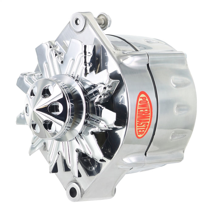 Powermaster Performance 27297-367 Smooth Look™ Alternator; 12si; 100 Amp; 75 Idle; 1V Pulley; Cone; Polished; - Truck Part Superstore
