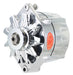 Powermaster Performance 27297 Smooth Look™ Alternator; 12si; 100 Amp; 75 Idle; 1V Pulley; Polished; - Truck Part Superstore