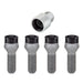 McGard 27305 Black Bolt Style Cone Seat Wheel Lock Set (M14 x 1.5) - Set of 4 Locks and 1 Key - Truck Part Superstore