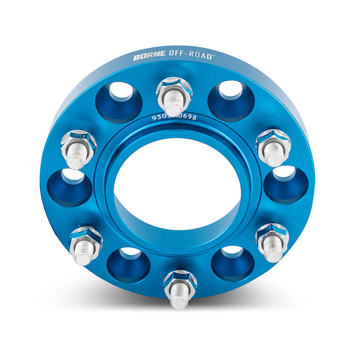 Mishimoto BNWS-001-300BL Wheel Spacers, 6X139.7, 93.1mm Center Bore, M12 X 1.5, 1.20-in Thick, Blue - Truck Part Superstore