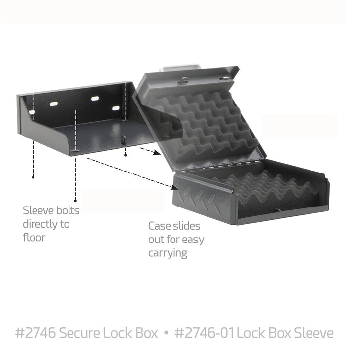 Smittybilt 2746 Portable Secure Lock Box W/ Mounting Sleeve Smittybilt - Truck Part Superstore