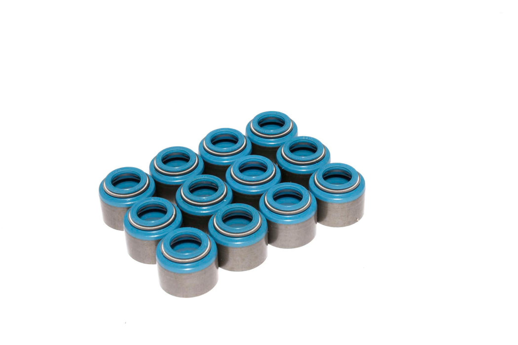 COMP Cams 514-12 Set of 12 Metal Viton Valve Seals for .500" Guide Size, 3/8 Valve Stem - Truck Part Superstore