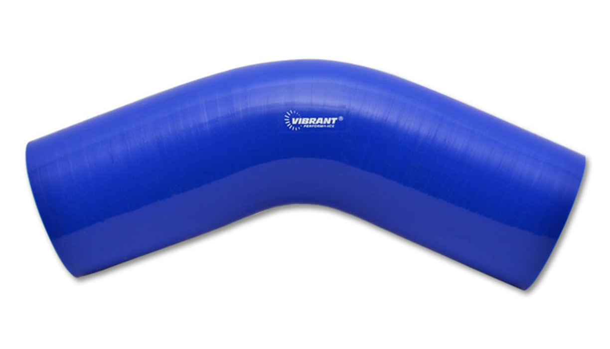 Vibrant Performance 2758B 4 Ply 45 Degree Elbow; 4.5 in. I.D. x 4.25 in. Leg Length; Blue; - Truck Part Superstore